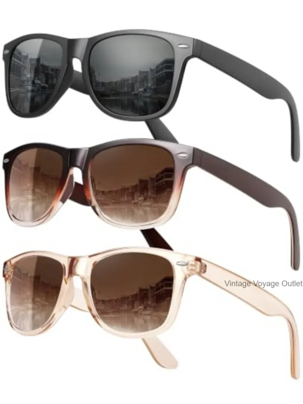 Polarized Sunglasses UV400 Protection Driving Retro Square Unisex
